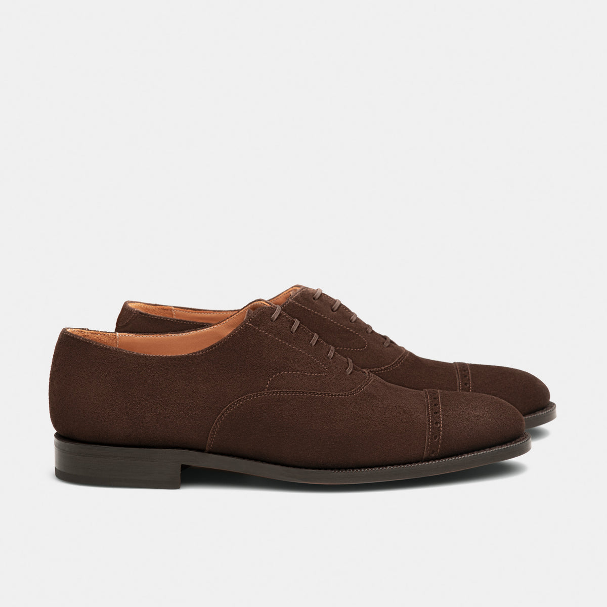 John Varvatos Seagher Cap Toe Oxford shoes in Coal Suede, US 12‎ Berkeley Captoe Oxford - The Armoury main image 4