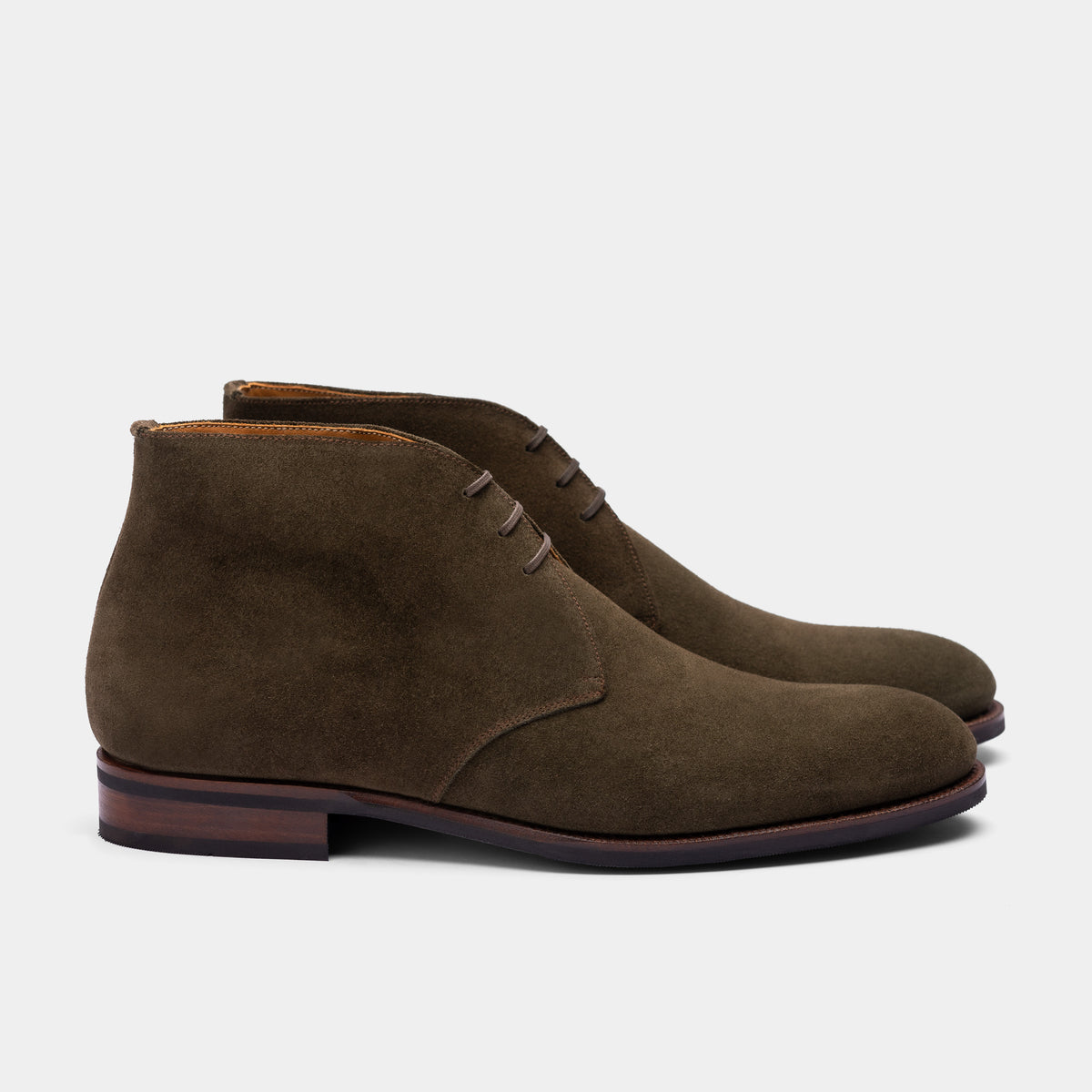 Loake Green Suede Chukka Boots Mens US Size 9 UK Size 8 1/2 Leather Sole Made In Made In UK - 10 US (9 UK ) - Trickers - Boots -SUEDE - Green  main image 2